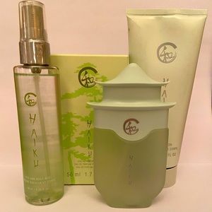 Avon Haiku eau de parfum spray with hair & body mist + body lotion